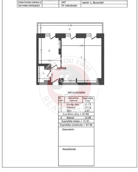 Metrou Jiului | 2 camere | 72mp | Decomandat | B12396